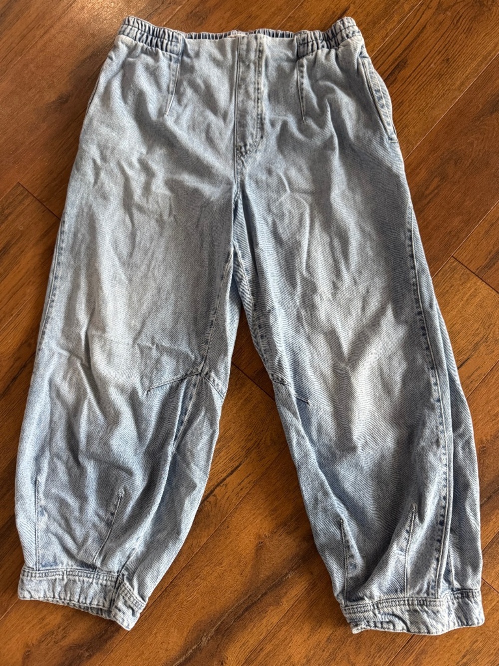 Free People We The Free Barrel Leg Denim Jeans Medium